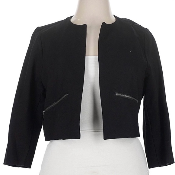 torrid Jackets & Blazers - Torrid Women's Black Cropped Jacket Size:0X (12)